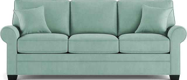 Cindy Crawford Home Bellingham Basil Microfiber Sofa - Thumbnail - Image 1