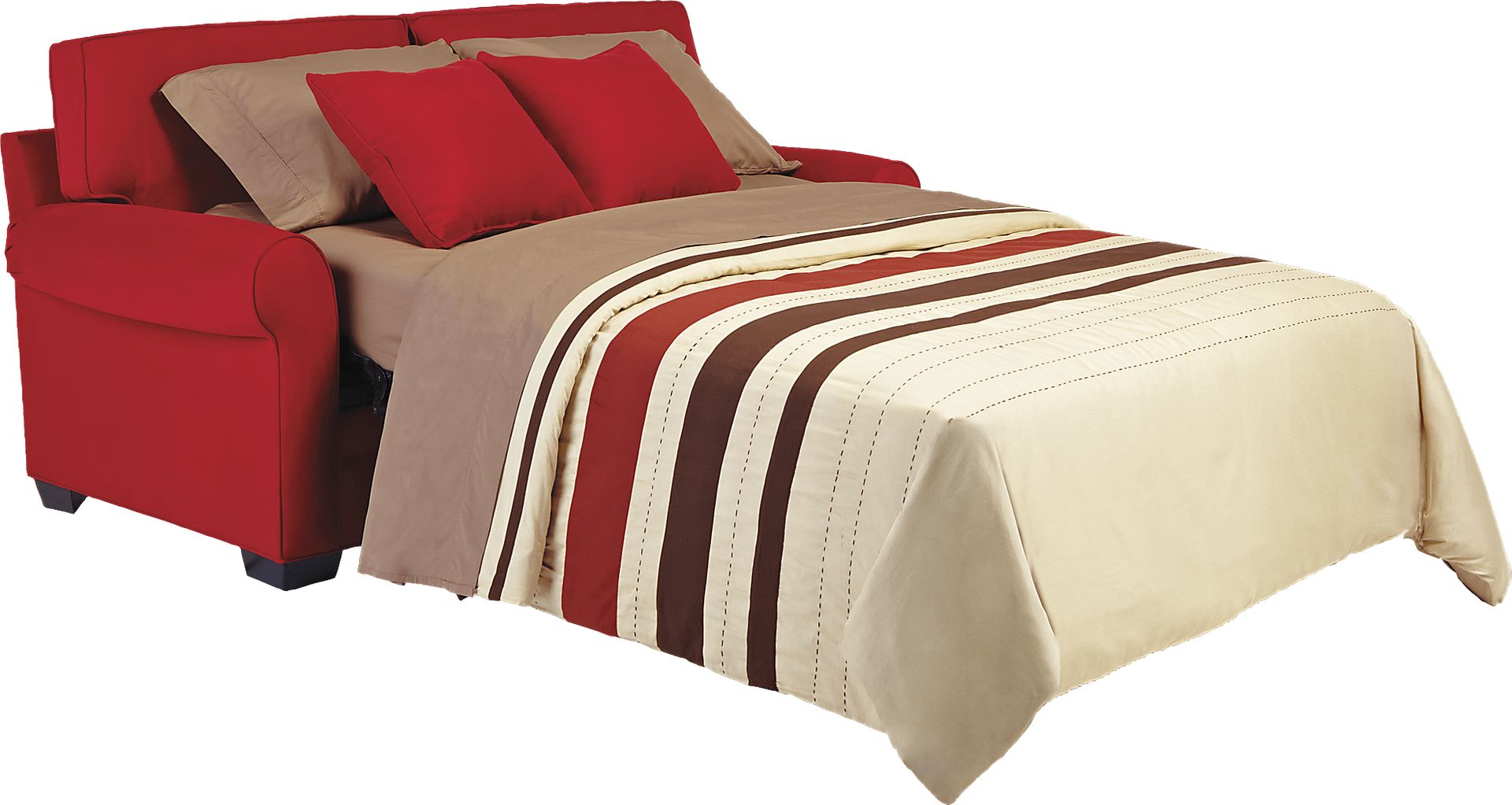 Bellingham Cardinal Microfiber Gel Foam Sleeper Loveseat - Image 2