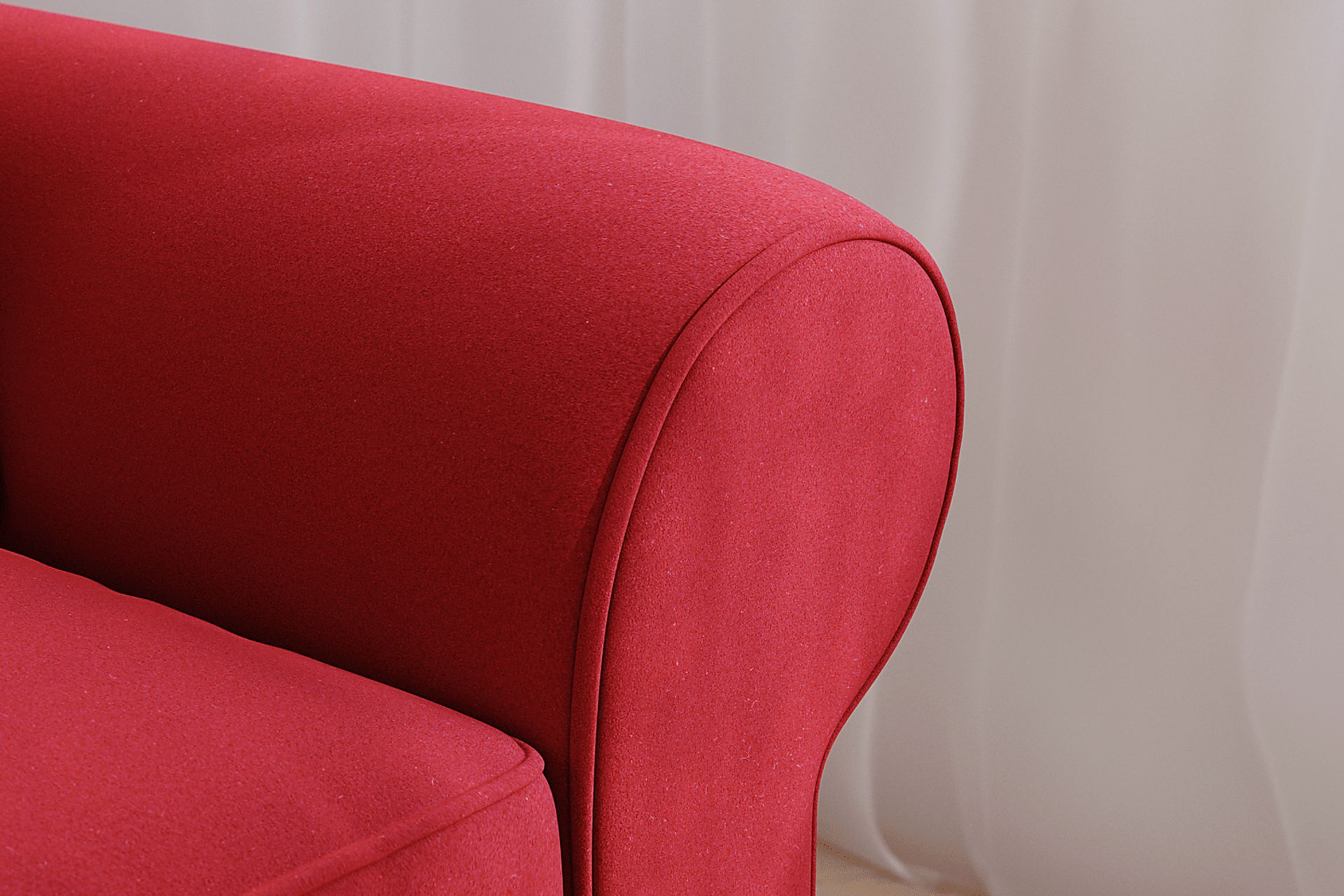 Bellingham Cardinal Microfiber Sleeper Loveseat - Image 3