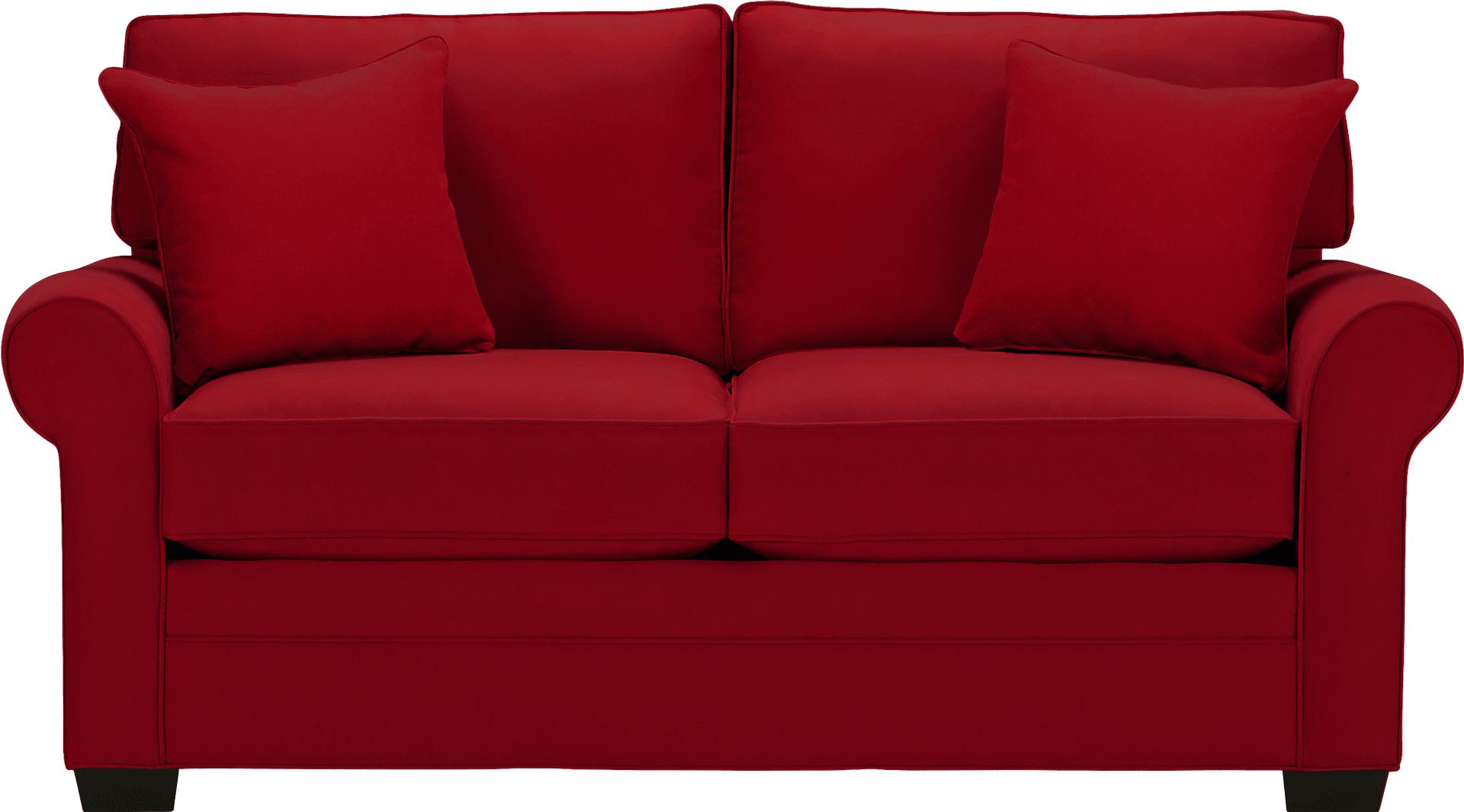 Red microfiber loveseat discount
