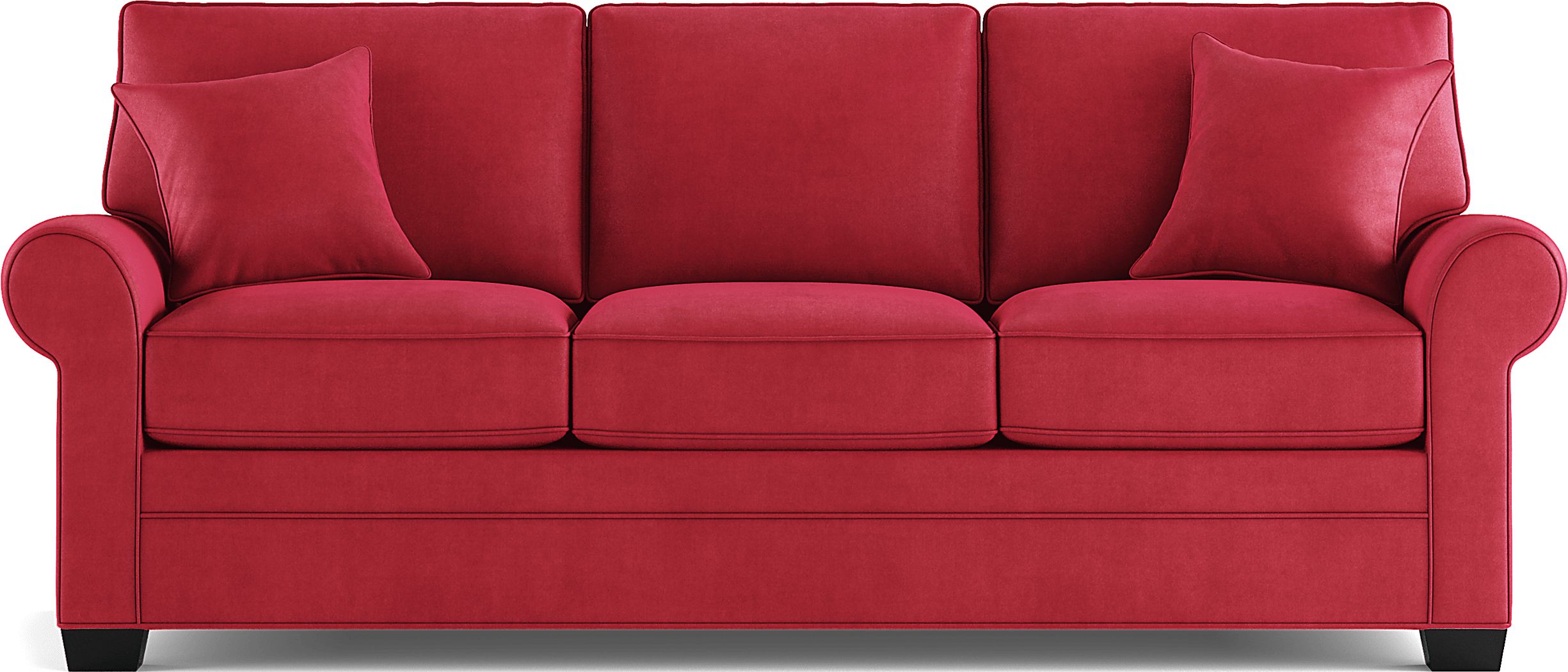 Red Sofa Baci Living Room   Cindy Crawford Home Bellingham Cardinal Microfiber Sofa 8509695P Image Item