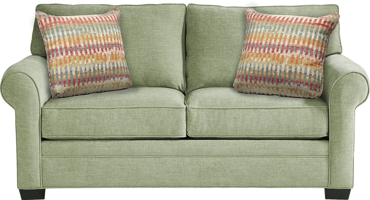 Cindy Crawford Bellingham Green Textured Sofa - Rooms To Go