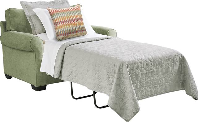 Bellingham Celadon Textured Chenille Gel Foam Sleeper Chair - Thumbnail - Image 2