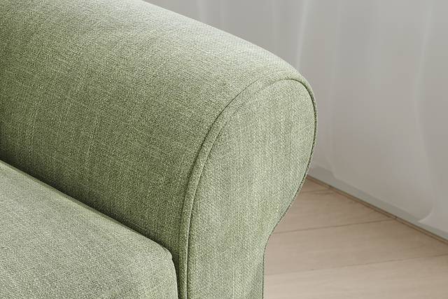 Bellingham Celadon Textured Chenille 7 Pc Living Room w/Gel Foam Sleeper Sofa - Thumbnail - Image 7