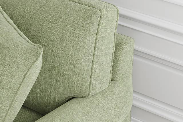 Bellingham Celadon Textured Chenille 7 Pc Living Room w/Gel Foam Sleeper Sofa - Thumbnail - Image 8