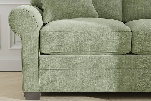 Bellingham Celadon Textured Chenille 7 Pc Living Room w/Gel Foam Sleeper Sofa - Thumbnail - Image 10