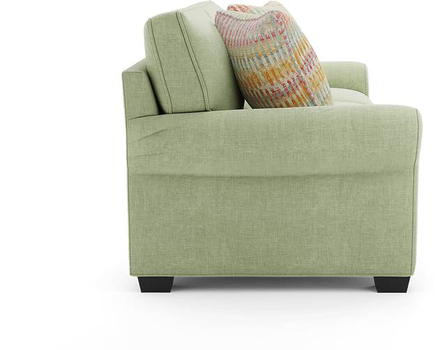 Bellingham Celadon Textured Chenille 7 Pc Living Room w/Gel Foam Sleeper Sofa - Thumbnail - Image 6