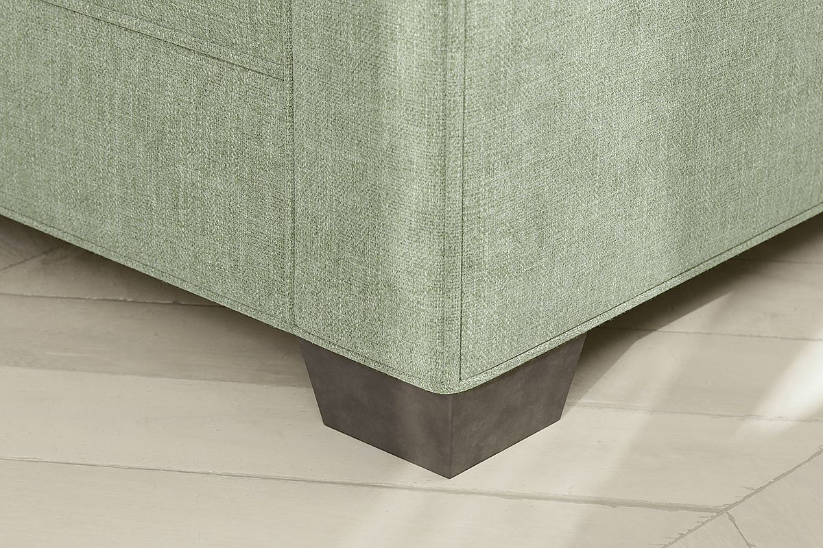 Cindy Crawford Bellingham Celadon Green Chenille Fabric Sleeper Sofa ...