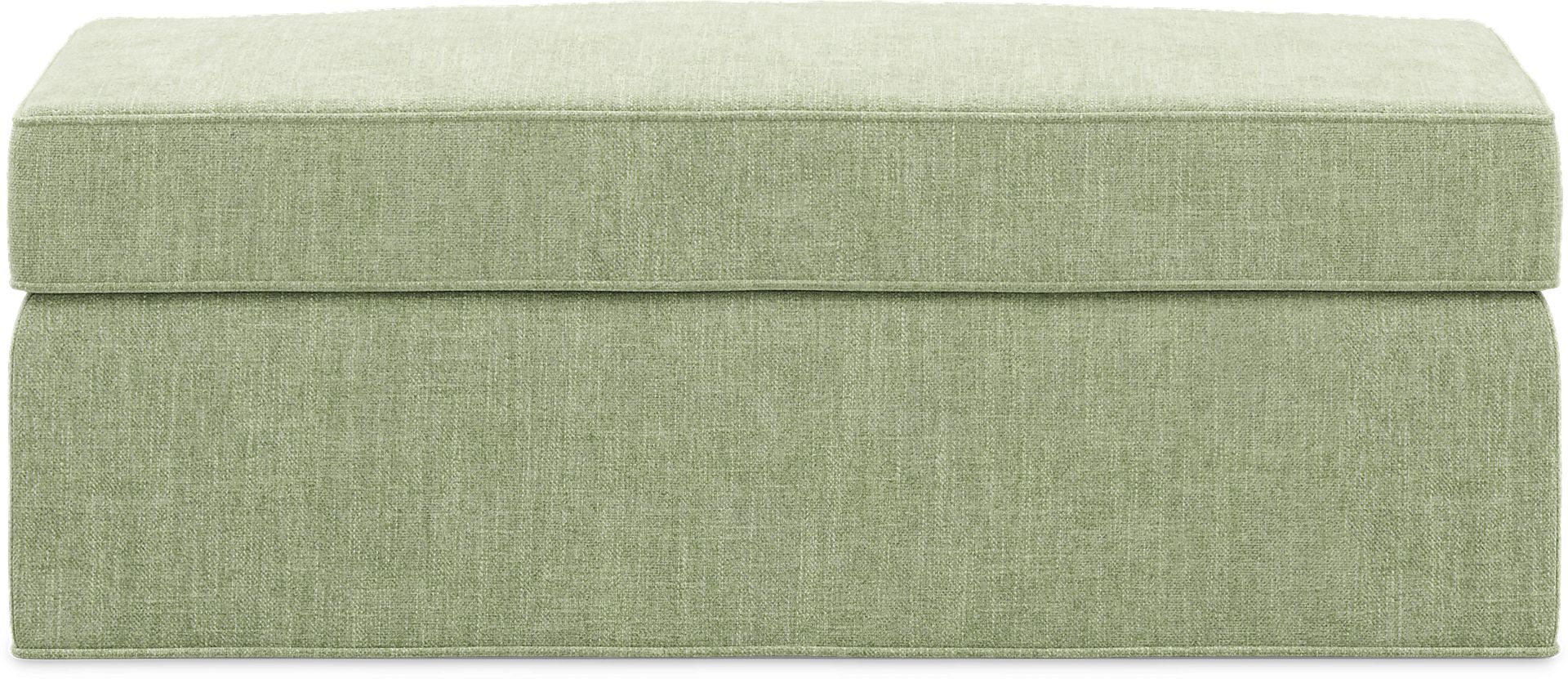 Bellingham Celadon Textured Chenille Storage Ottoman - Image 2