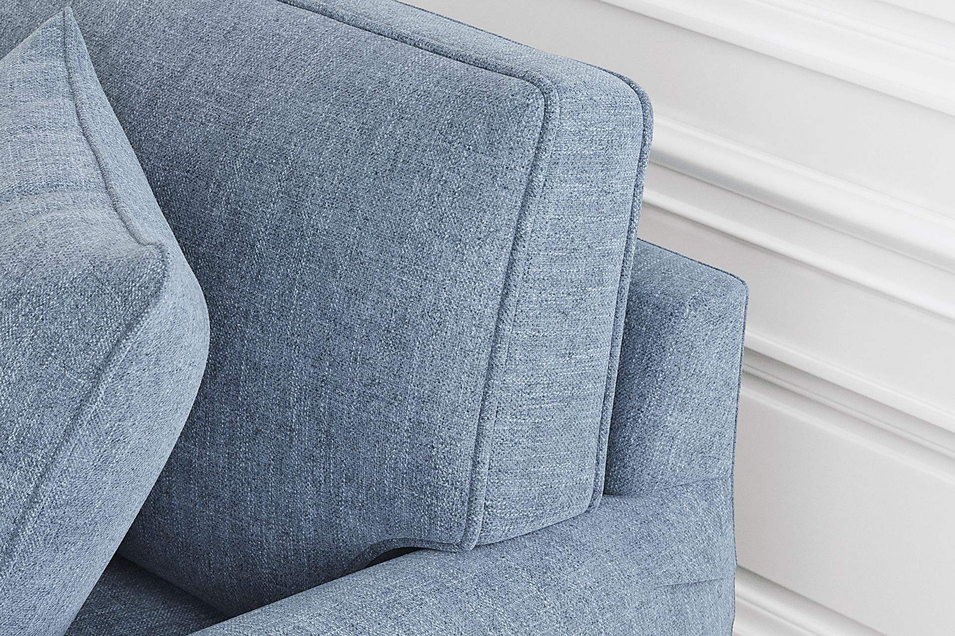 Bellingham Chambray Textured Chenille Gel Foam Sleeper Chair - Image 7