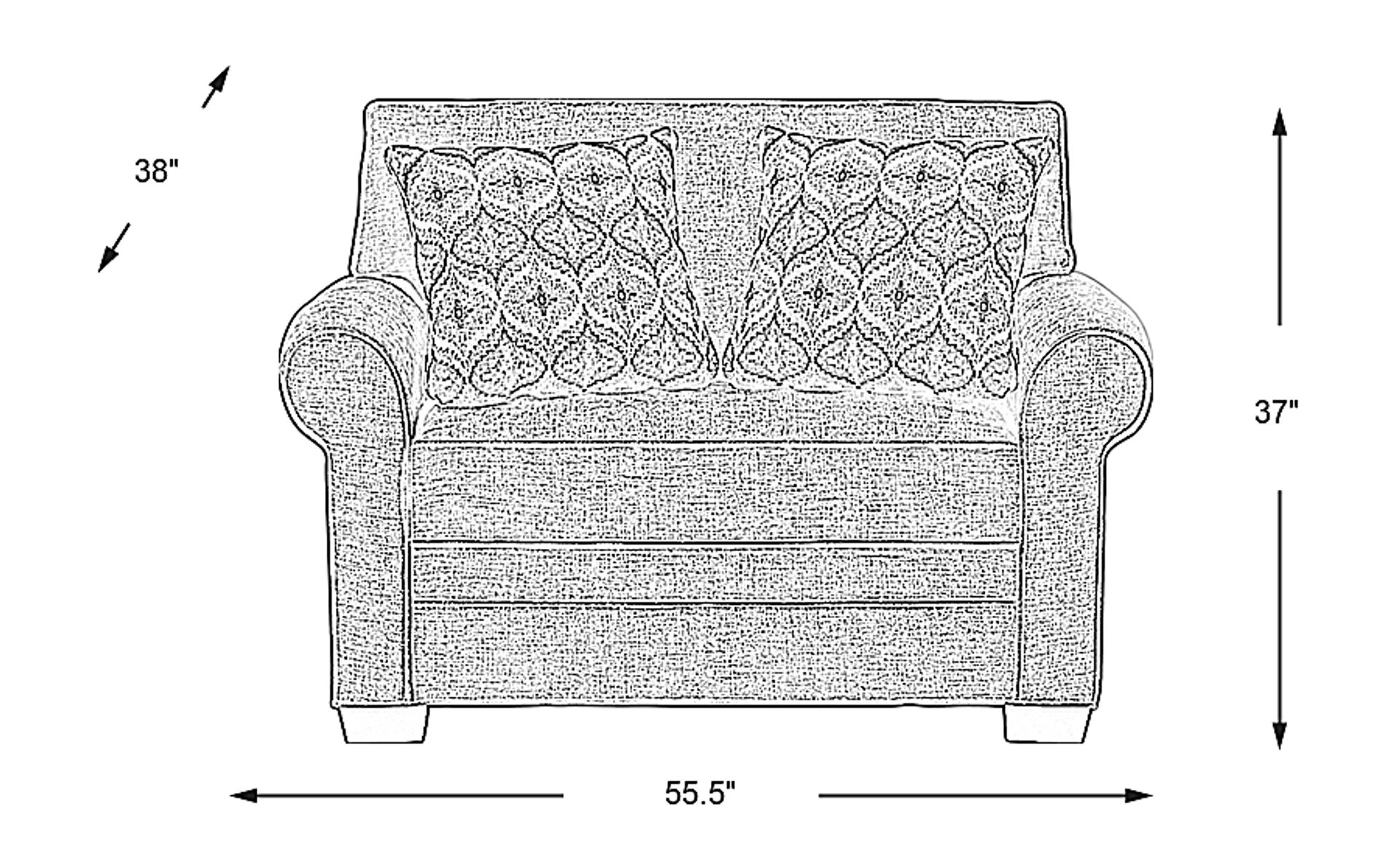 Dimension Image. Please refer to the Dimension Tab on this page for dimension details.