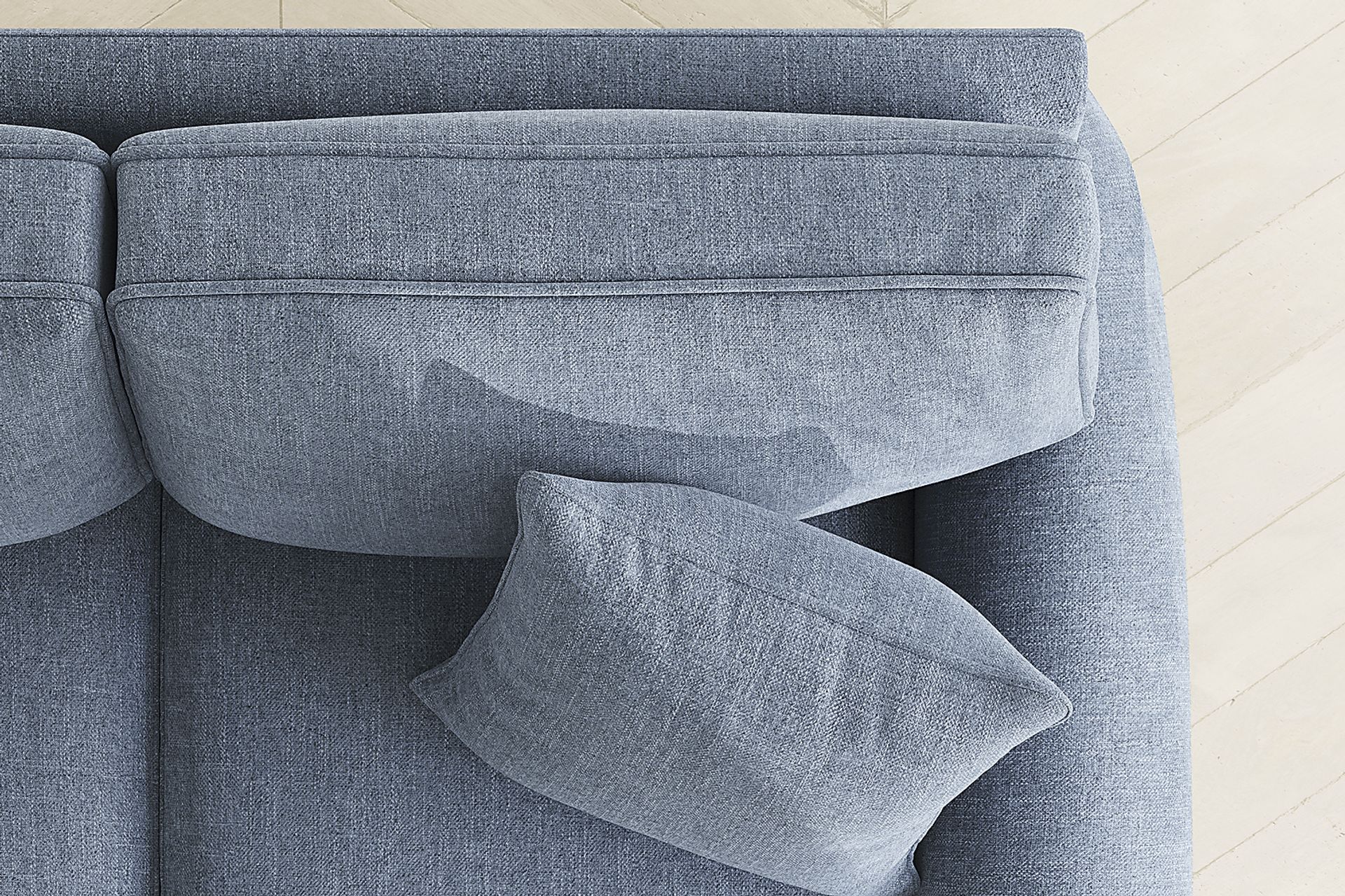 Bellingham Chambray Textured Chenille Gel Foam Sleeper Sofa - Image 10