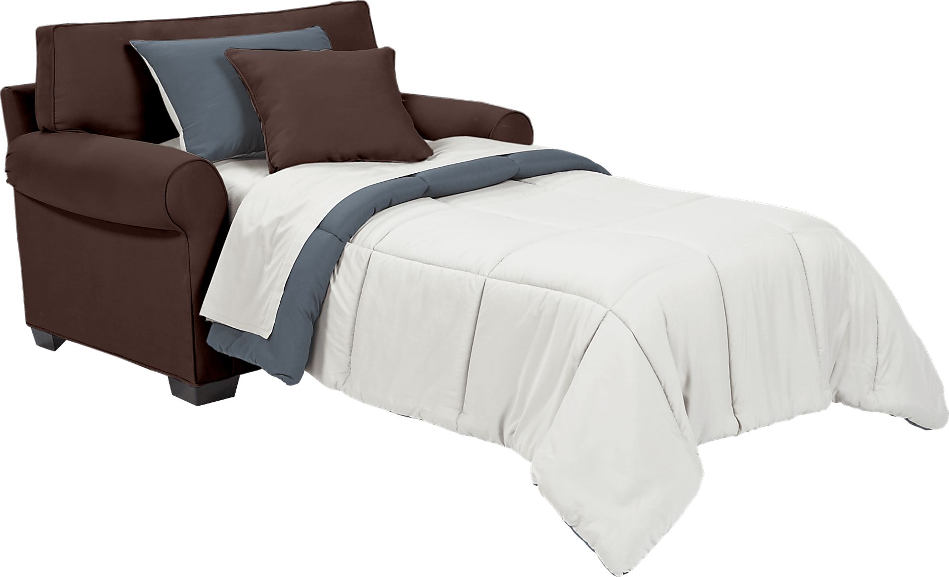 Cindy Crawford Home Bellingham Chocolate Sleeper Chair - Image 2