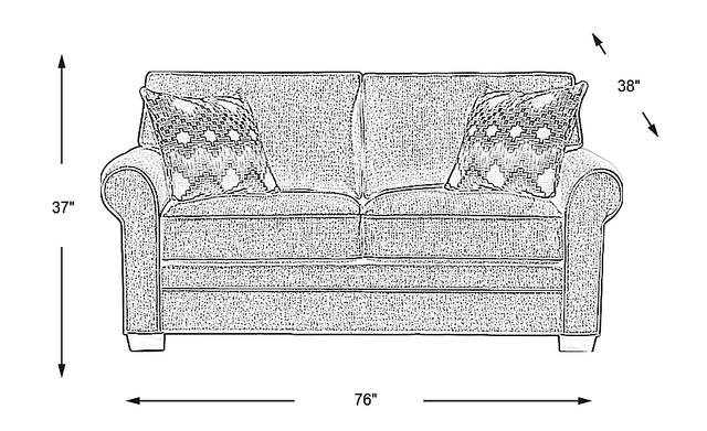 Dimension Image. Please refer to the Dimension Tab on this page for dimension details.