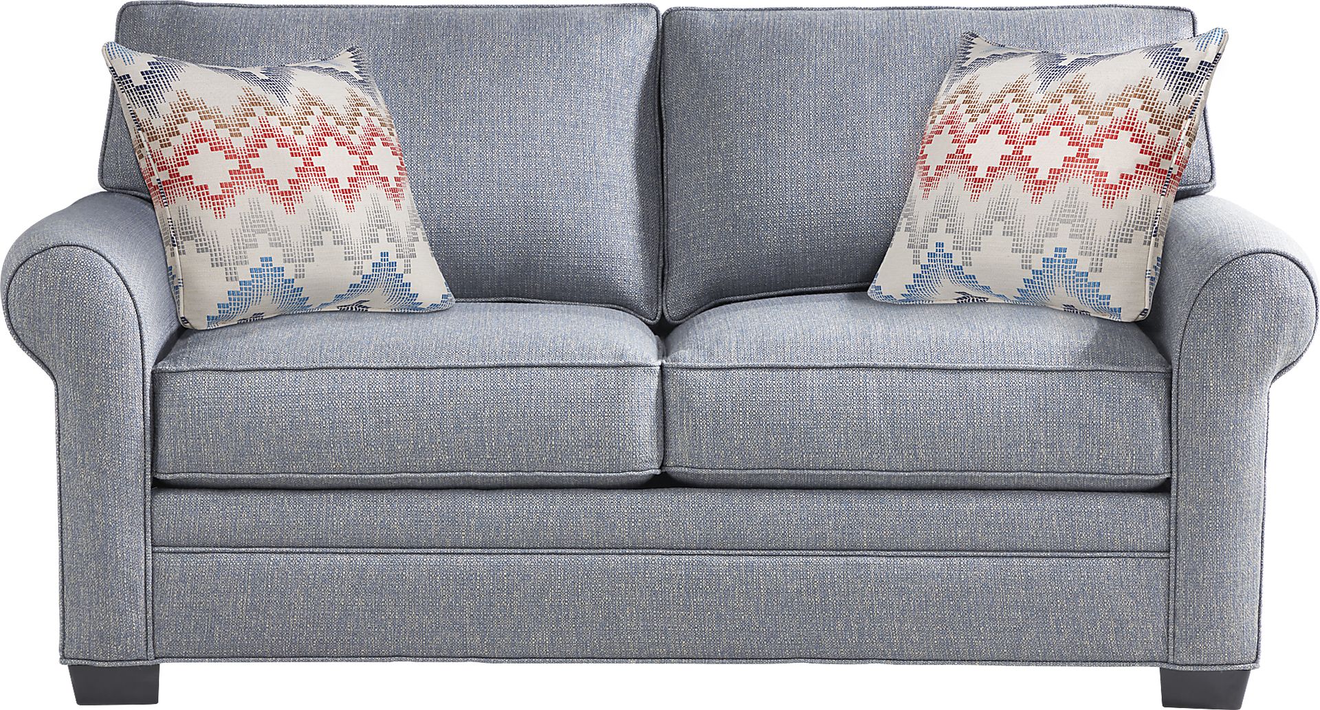 Bellingham Denim Textured Gel Foam Sleeper Loveseat - Image 1