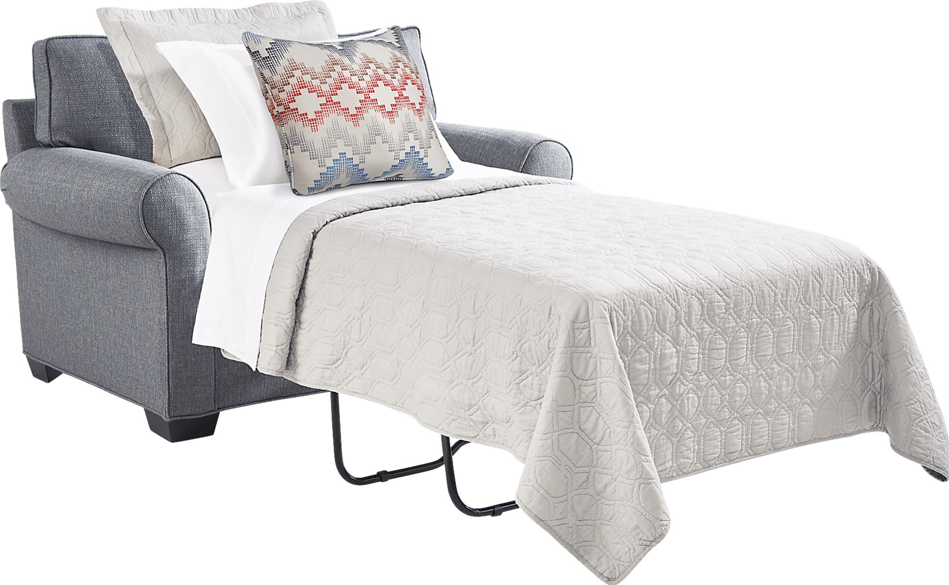 Bellingham Denim Textured Sleeper Chair - Image 2