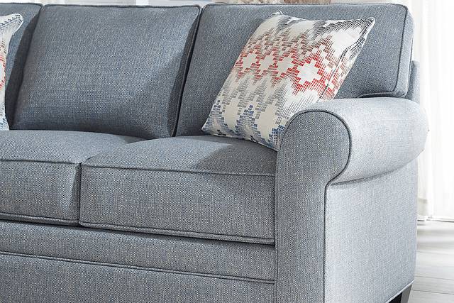 Bellingham Denim Textured 7 Pc Living Room with Sleeper Sofa - Thumbnail - Image 4