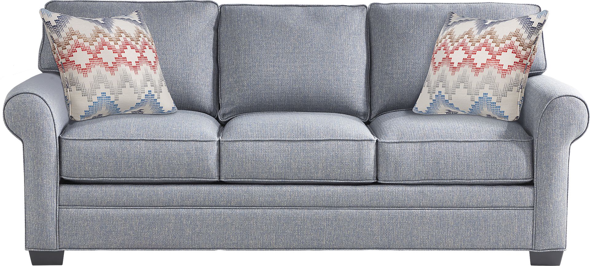 Bellingham Denim Textured 7 Pc Living Room with Sleeper Sofa - Image 2
