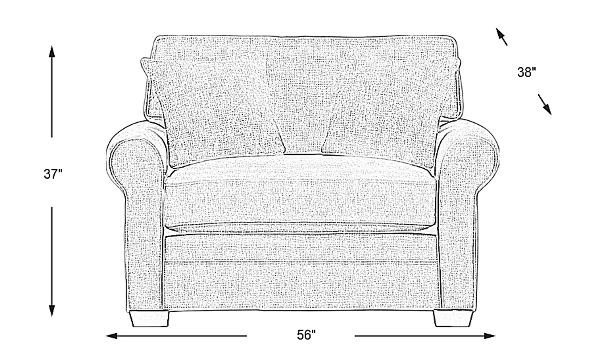 Dimension Image. Please refer to the Dimension Tab on this page for dimension details.
