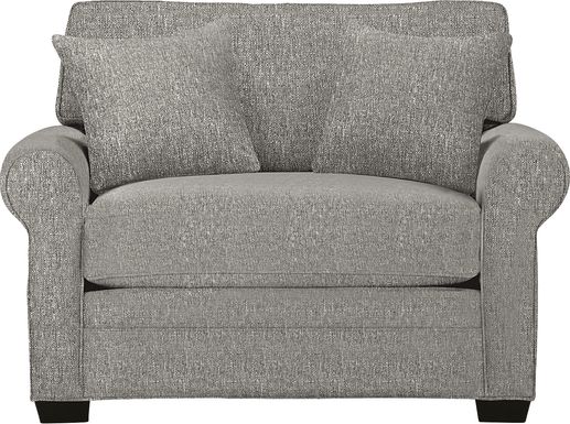 Cindy Crawford Home Bellingham Gray Textured Gel Foam Sleeper Chair