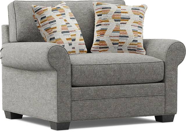 Bellingham Gray Textured Gel Foam Sleeper Chair - Thumbnail - Image 2