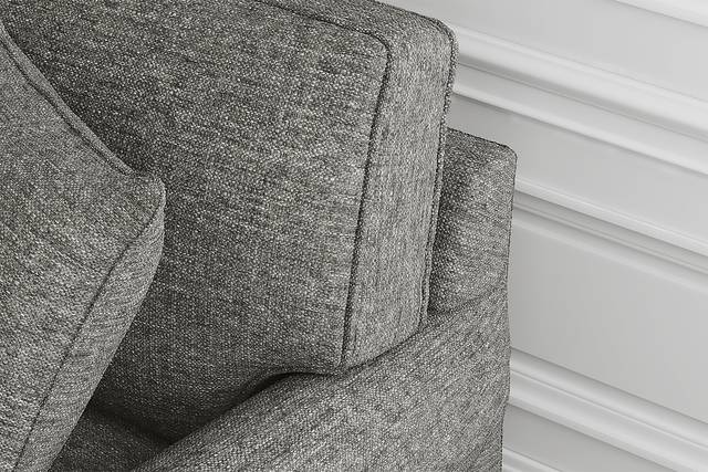 Bellingham Gray Textured 7 Pc Living Room with Gel Foam Sleeper Sofa - Thumbnail - Image 6