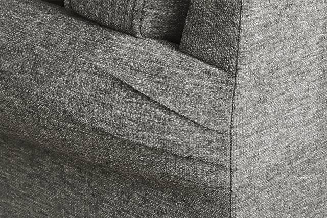 Bellingham Gray Textured 7 Pc Living Room with Gel Foam Sleeper Sofa - Thumbnail - Image 7