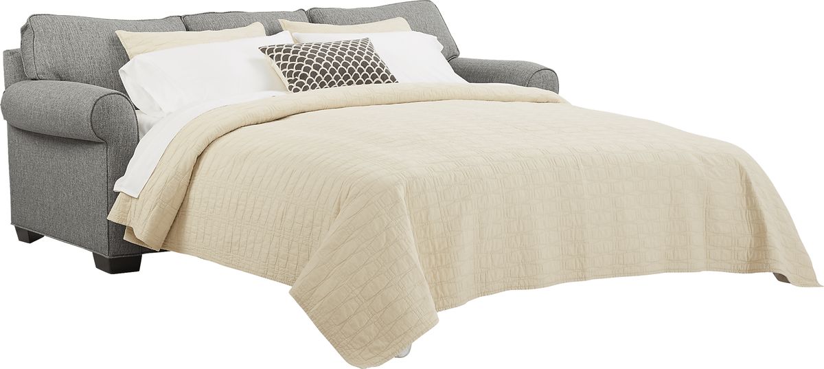 Cindy Crawford Bellingham Gray Textured Premium Sleeper Sofa | Rooms to Go
