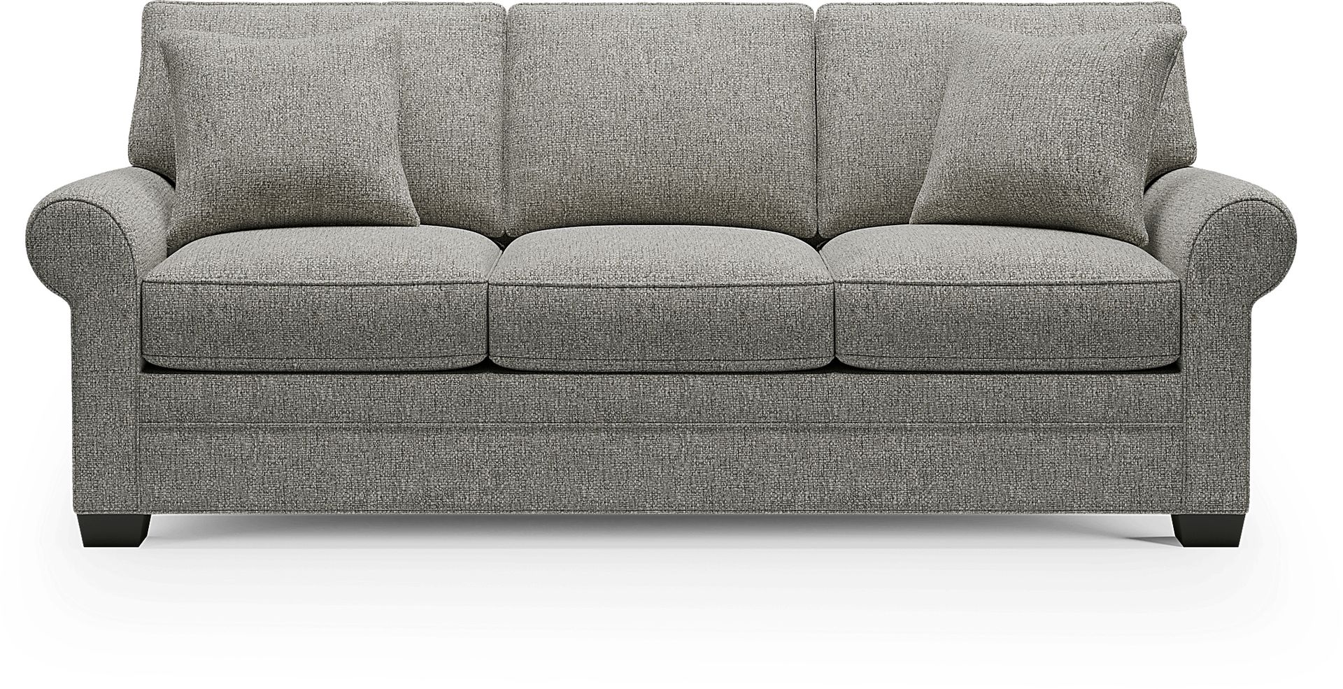 Bellingham Gray Textured 7 Pc Living Room with Gel Foam Sleeper Sofa - Image 2