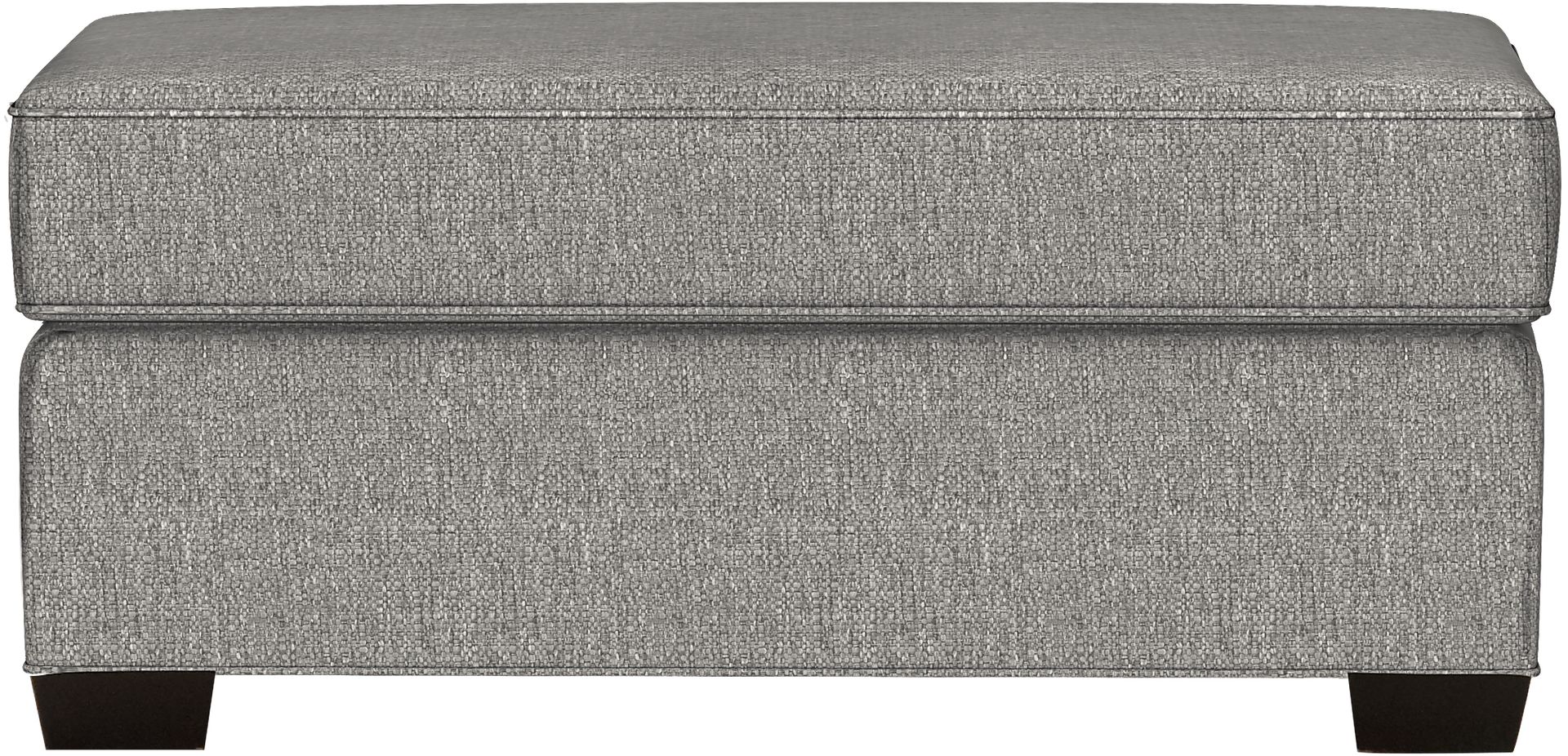 Bellingham Gray Textured Ottoman - Image 1