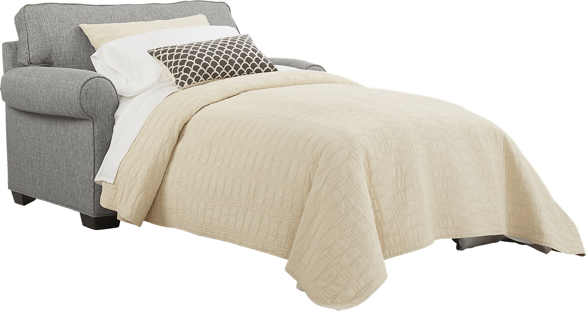 Bellingham Gray Textured Sleeper Chair - Image 2