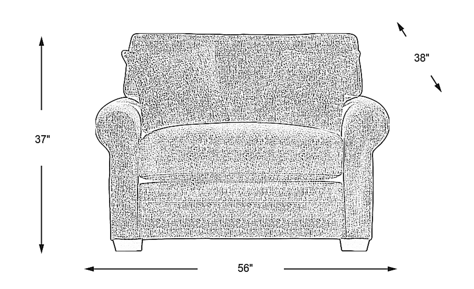 Dimension Image. Please refer to the Dimension Tab on this page for dimension details.