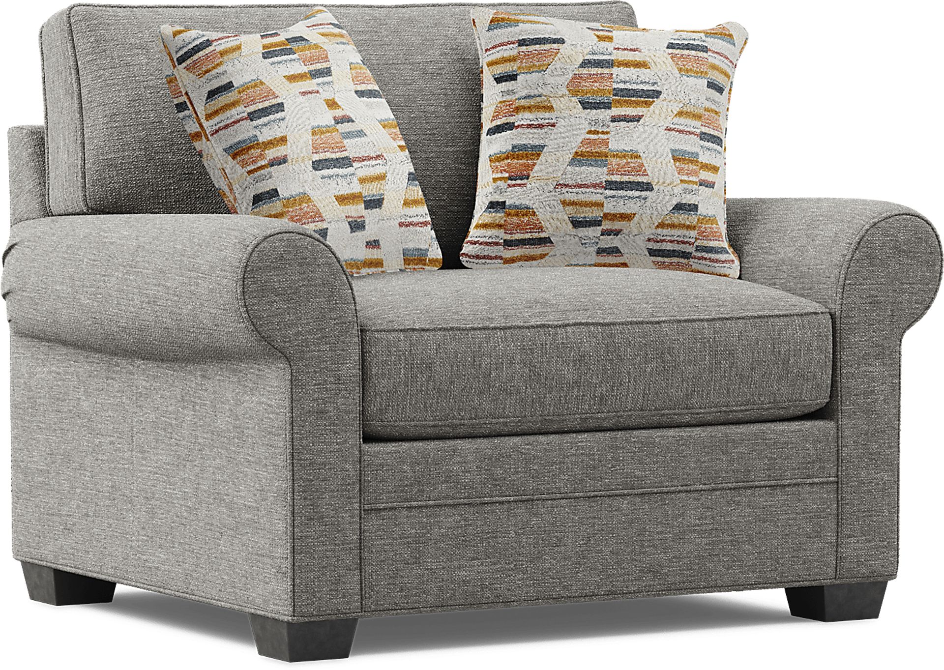Bellingham Gray Textured Sleeper Chair - Image 2