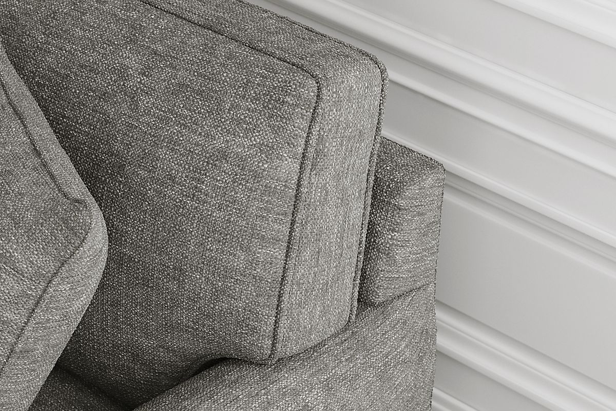 Cindy Crawford Bellingham Gray Textured Sleeper Loveseat | Rooms to Go