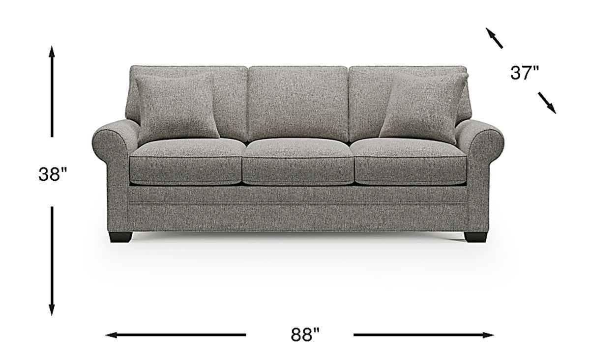 Cindy Crawford Bellingham Gray Textured Sleeper Sofa | Rooms to Go