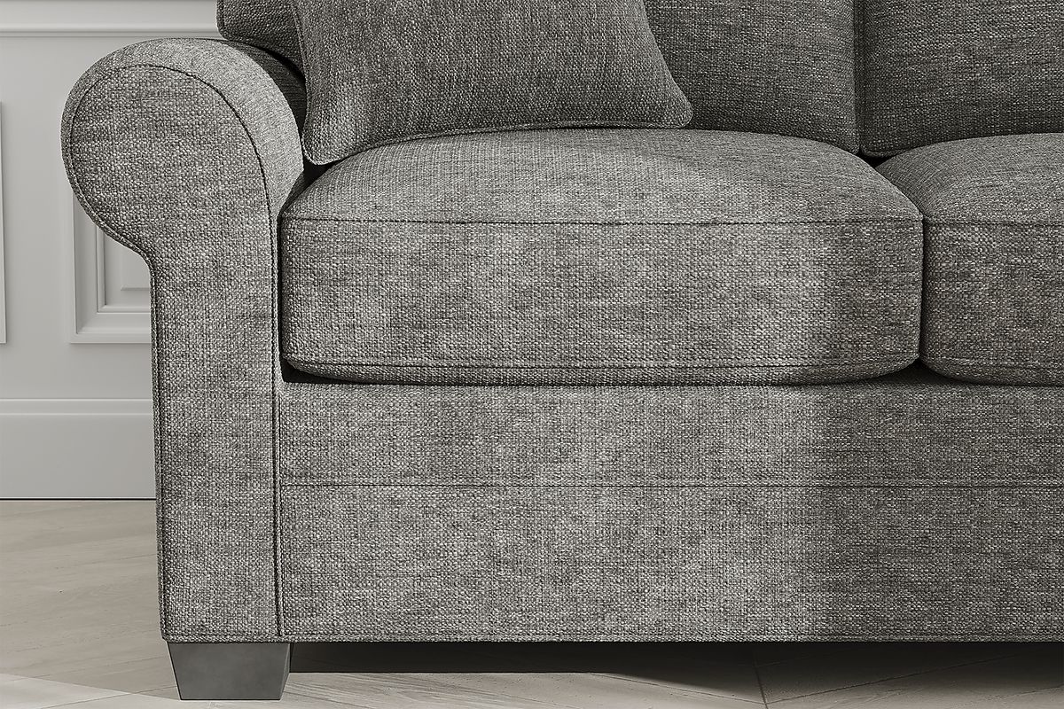 Cindy Crawford Bellingham Gray Textured Sofa | Rooms to Go