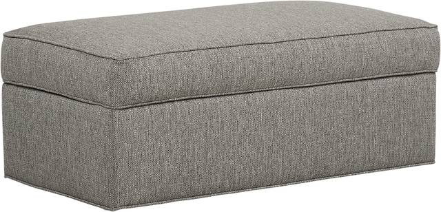 Bellingham Gray Textured Storage Ottoman - Thumbnail - Image 2