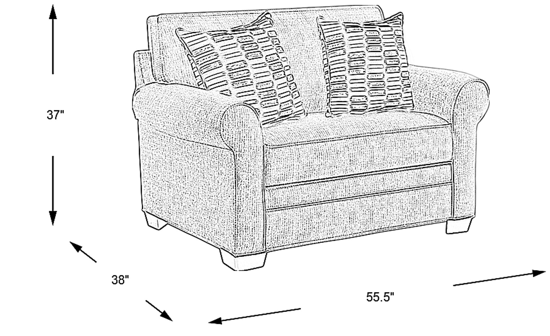Dimension Image. Please refer to the Dimension Tab on this page for dimension details.
