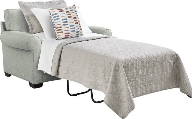 Bellingham Willow Green Textured Gel Foam Sleeper Chair - Thumbnail - Image 3