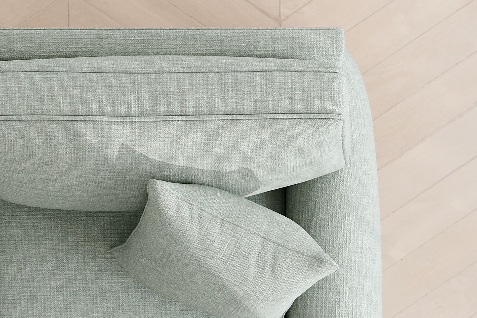 Bellingham Willow Green Textured 7 Pc Living Room with Gel Foam Sleeper Sofa - Image 17