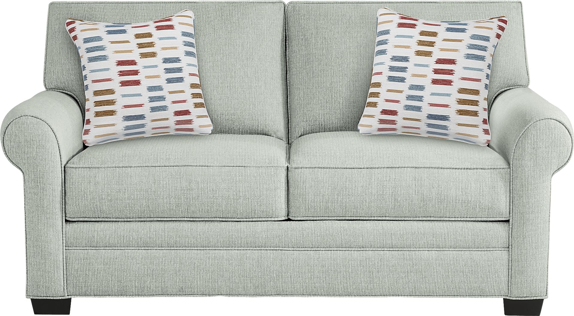 Bellingham Willow Green Textured 7 Pc Living Room with Gel Foam Sleeper Sofa - Image 11