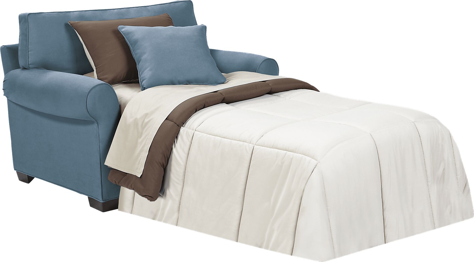 Cindy Crawford Home Bellingham Indigo Sleeper Chair - Image 2