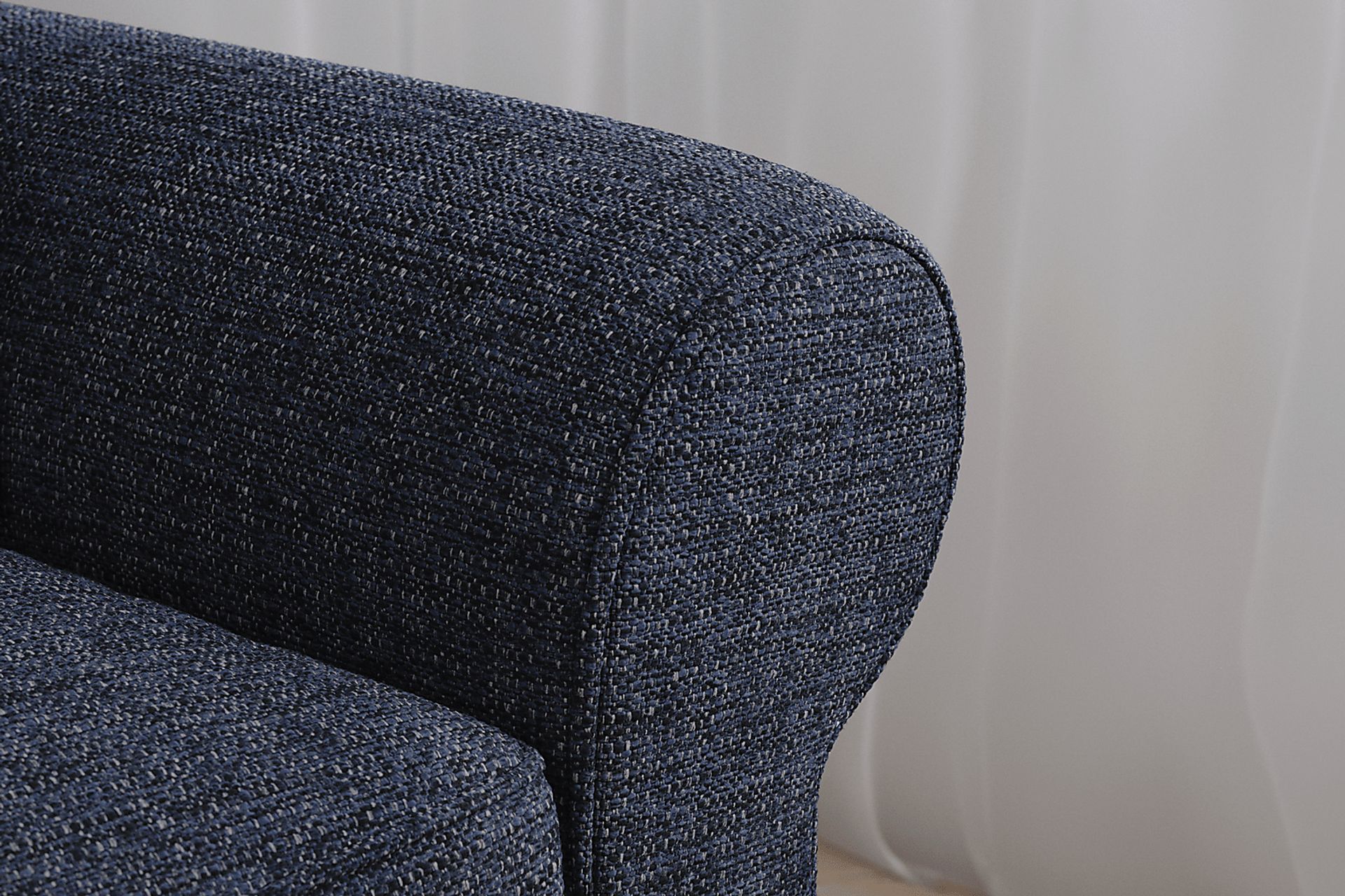 Bellingham Midnight Textured Gel Foam Sleeper Loveseat - Image 2