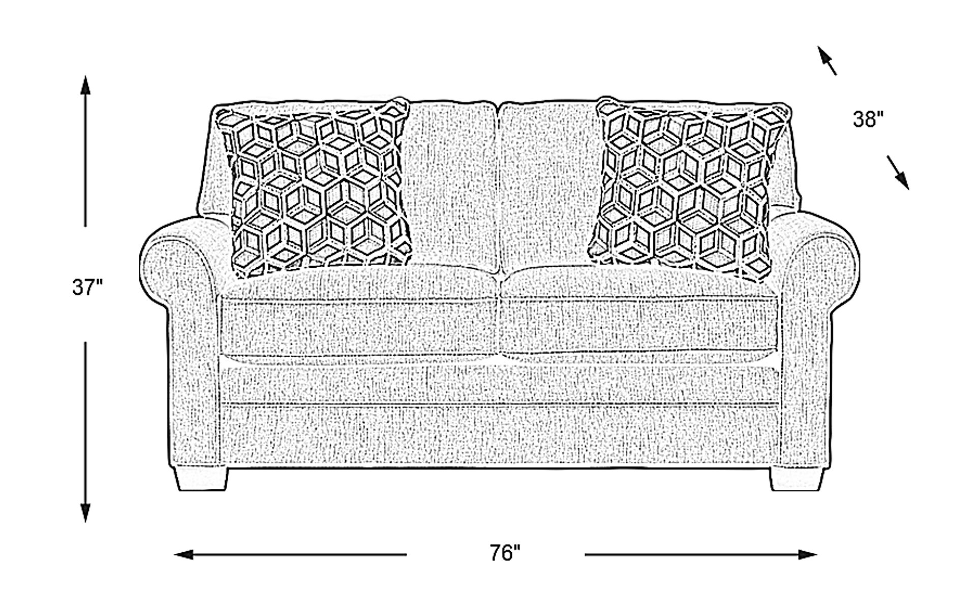 Dimension Image. Please refer to the Dimension Tab on this page for dimension details.