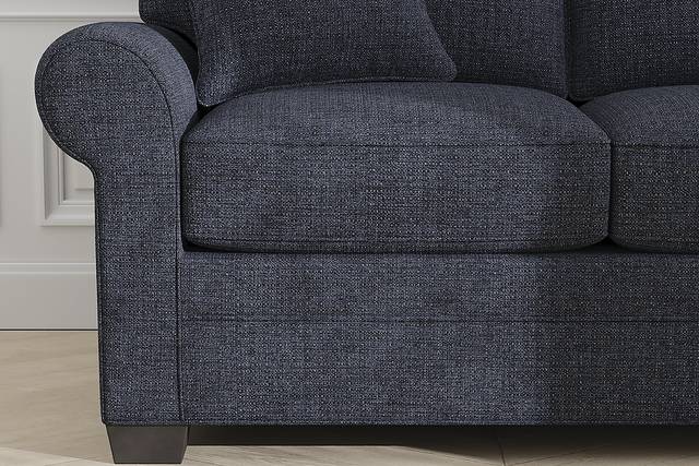 Bellingham Midnight Textured 7 Pc Living Room with Sleeper Sofa - Thumbnail - Image 6