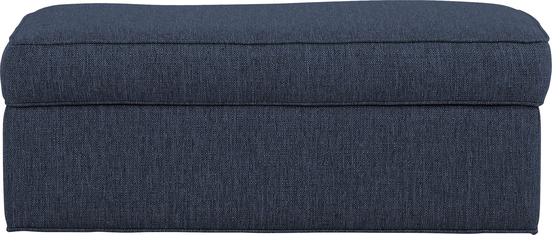 Bellingham Midnight Textured Storage Ottoman - Image 1