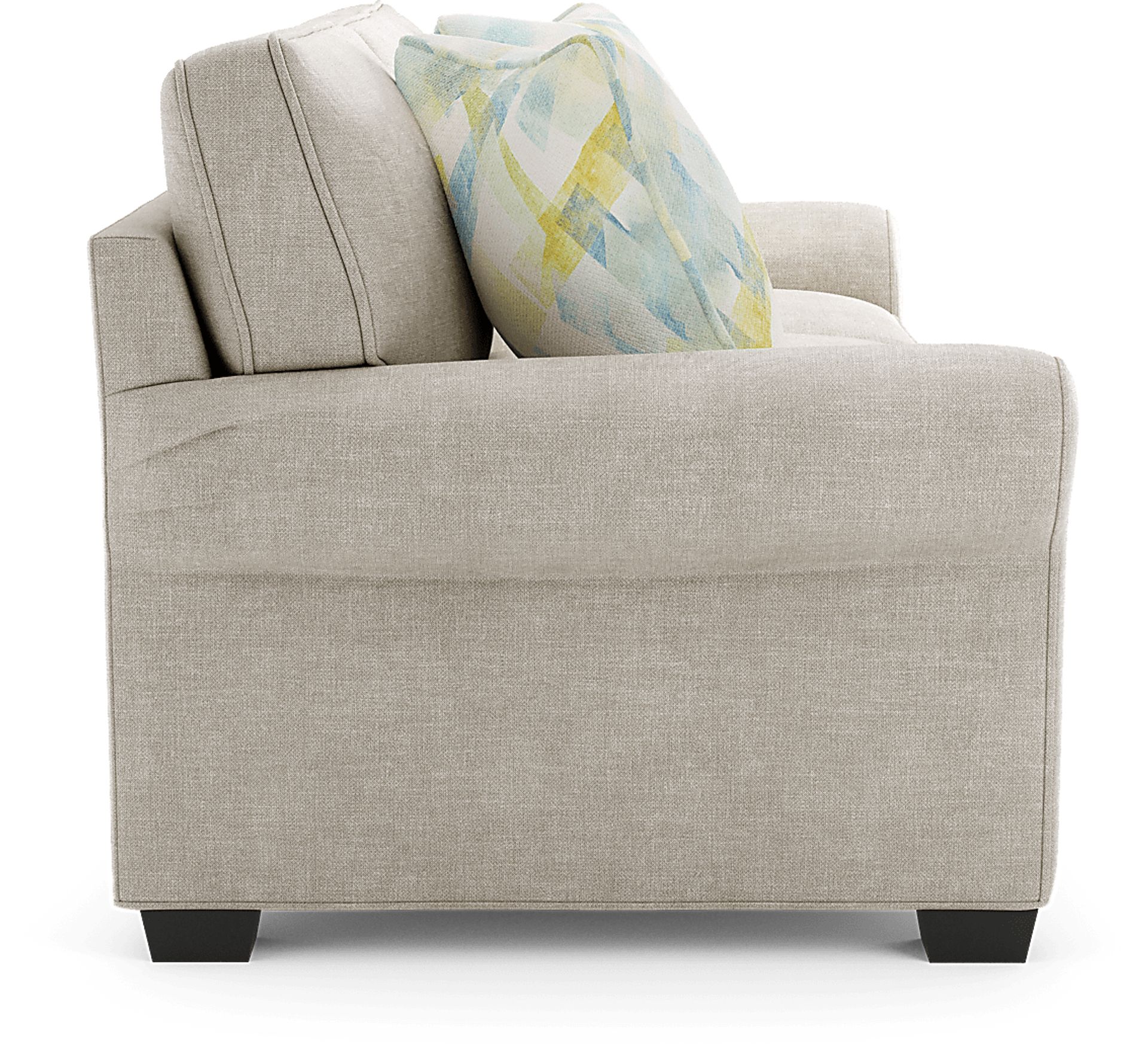 Cindy Crawford Bellingham Mushroom Brown Chenille Fabric Sofa Rooms to Go