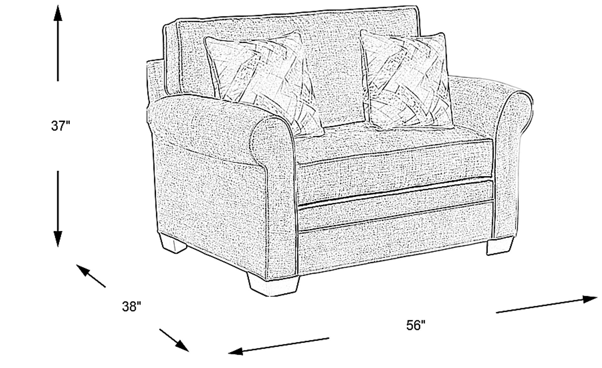 Cindy Crawford Bellingham Mushroom Brown Chenille Fabric Sleeper Chair