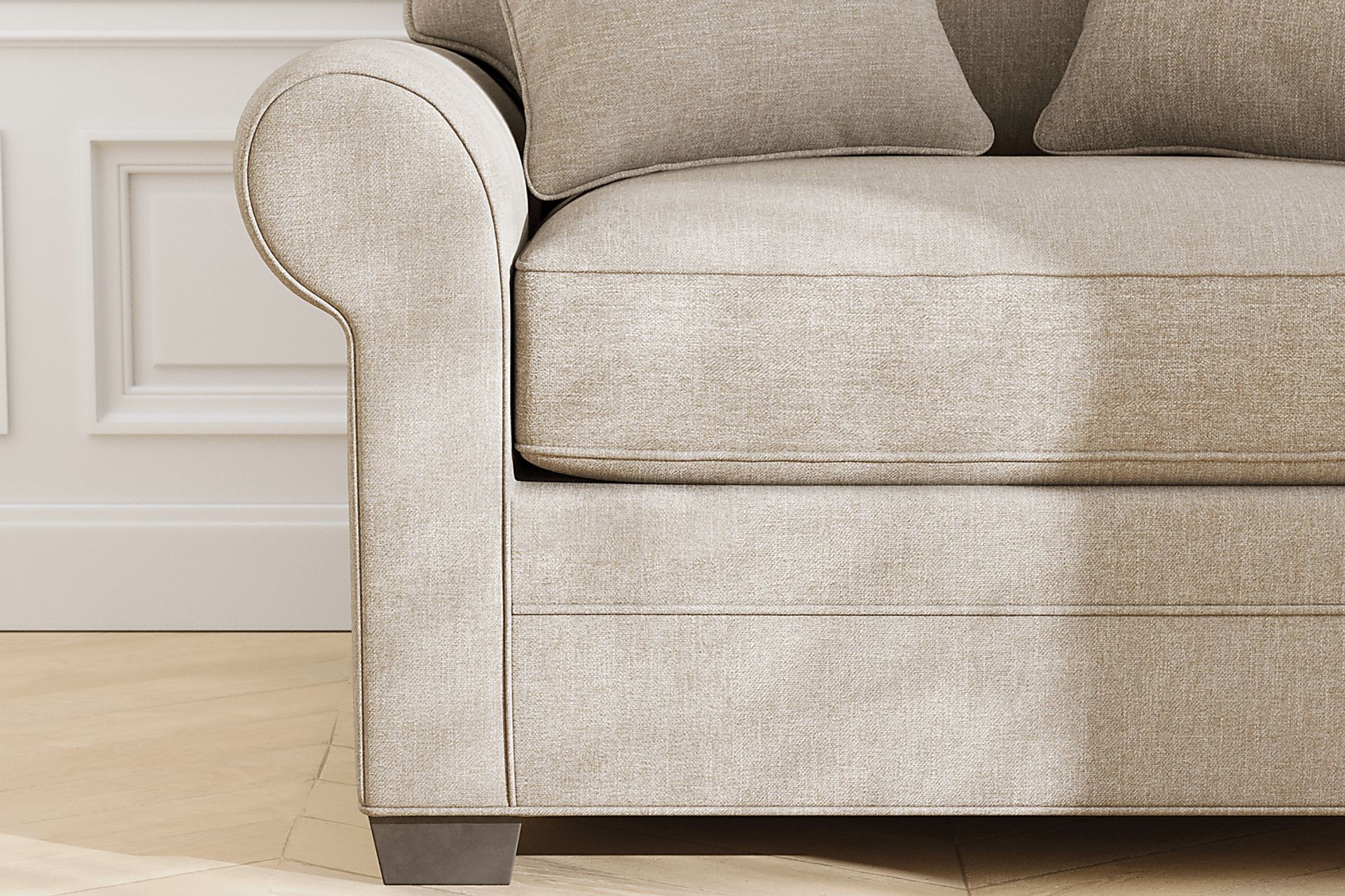 Bellingham Mushroom Textured Chenille Chair - Image 9