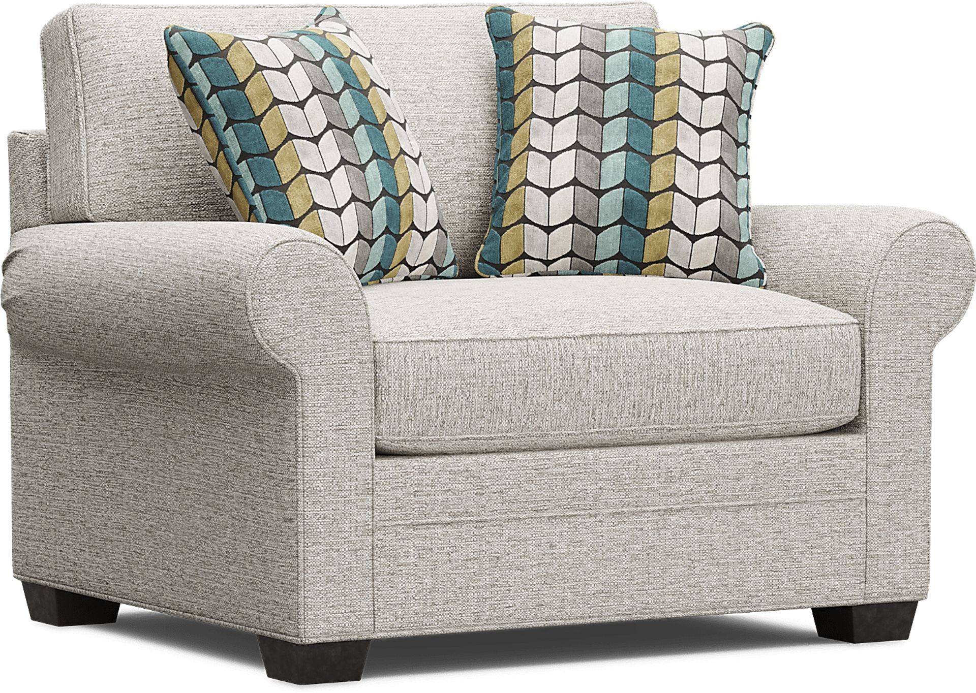 Bellingham Mushroom Textured Chenille Chair - Image 1